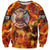 Firefighter Fathers Day Sweatshirt Dad By Name - Firefighter By Heart