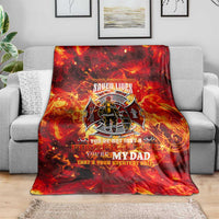 Firefighter Dad Blanket a Hero in the Flames - a Light in Our Lives