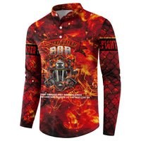 Firefighter Dad Button Sweatshirt a Hero in the Flames - a Light in Our Lives