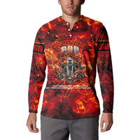 Firefighter Dad Button Sweatshirt a Hero in the Flames - a Light in Our Lives