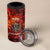 Firefighter Dad 4 in 1 Can Cooler Tumbler a Hero in the Flames - a Light in Our Lives