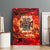 Firefighter Dad Canvas Wall Art a Hero in the Flames - a Light in Our Lives