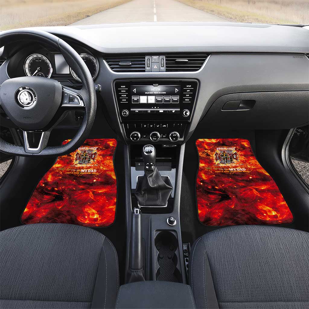 Firefighter Dad Car Mats a Hero in the Flames - a Light in Our Lives