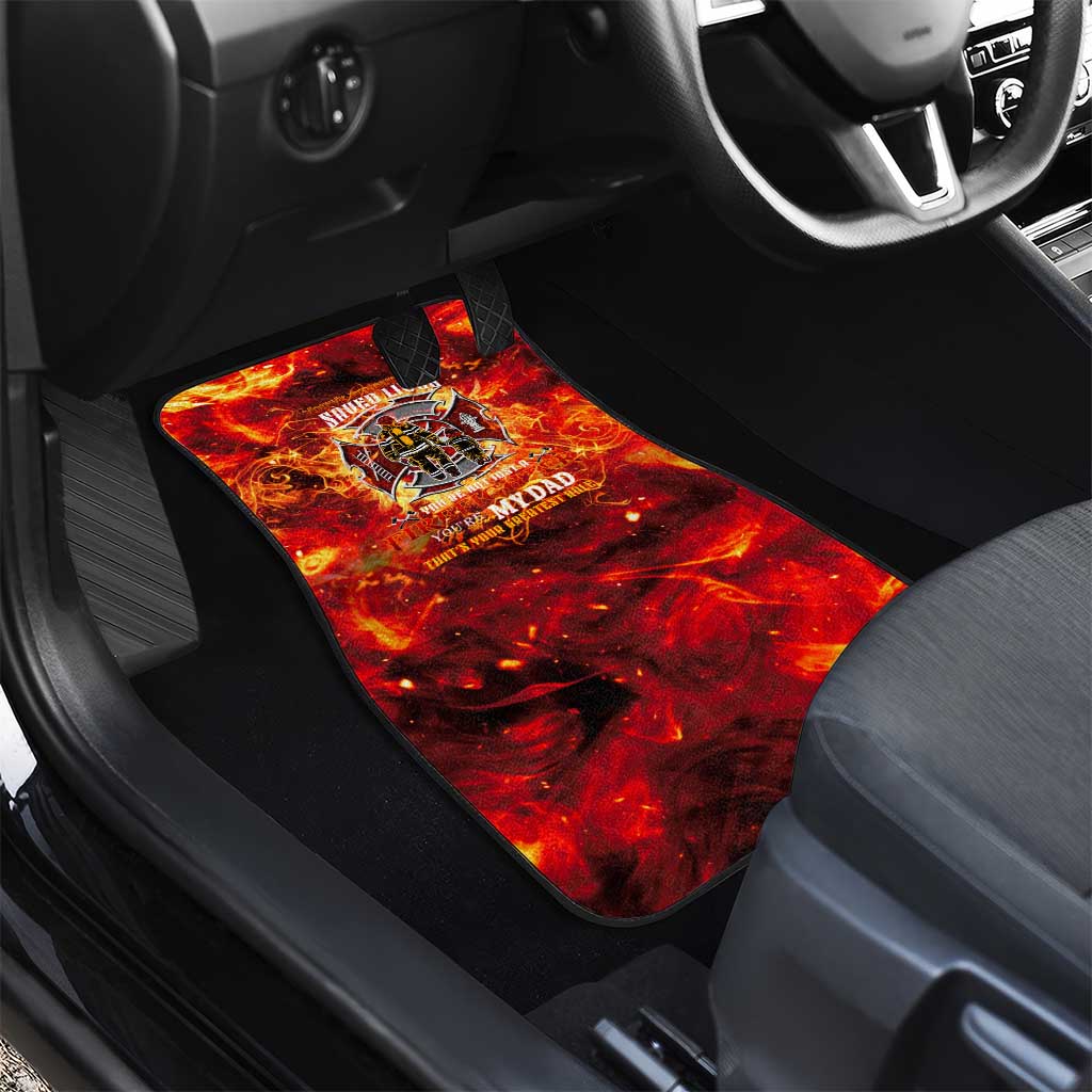 Firefighter Dad Car Mats a Hero in the Flames - a Light in Our Lives