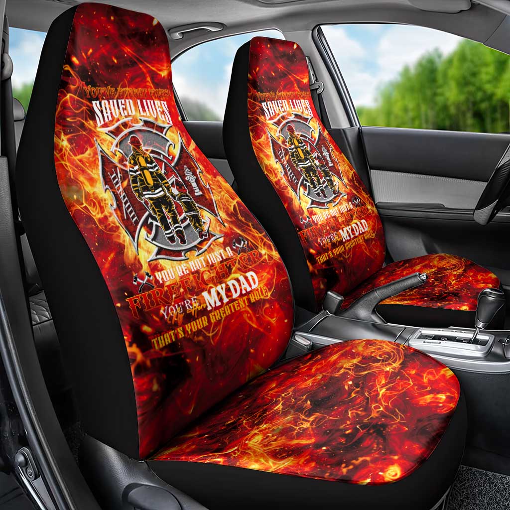 Firefighter Dad Car Seat Cover a Hero in the Flames - a Light in Our Lives