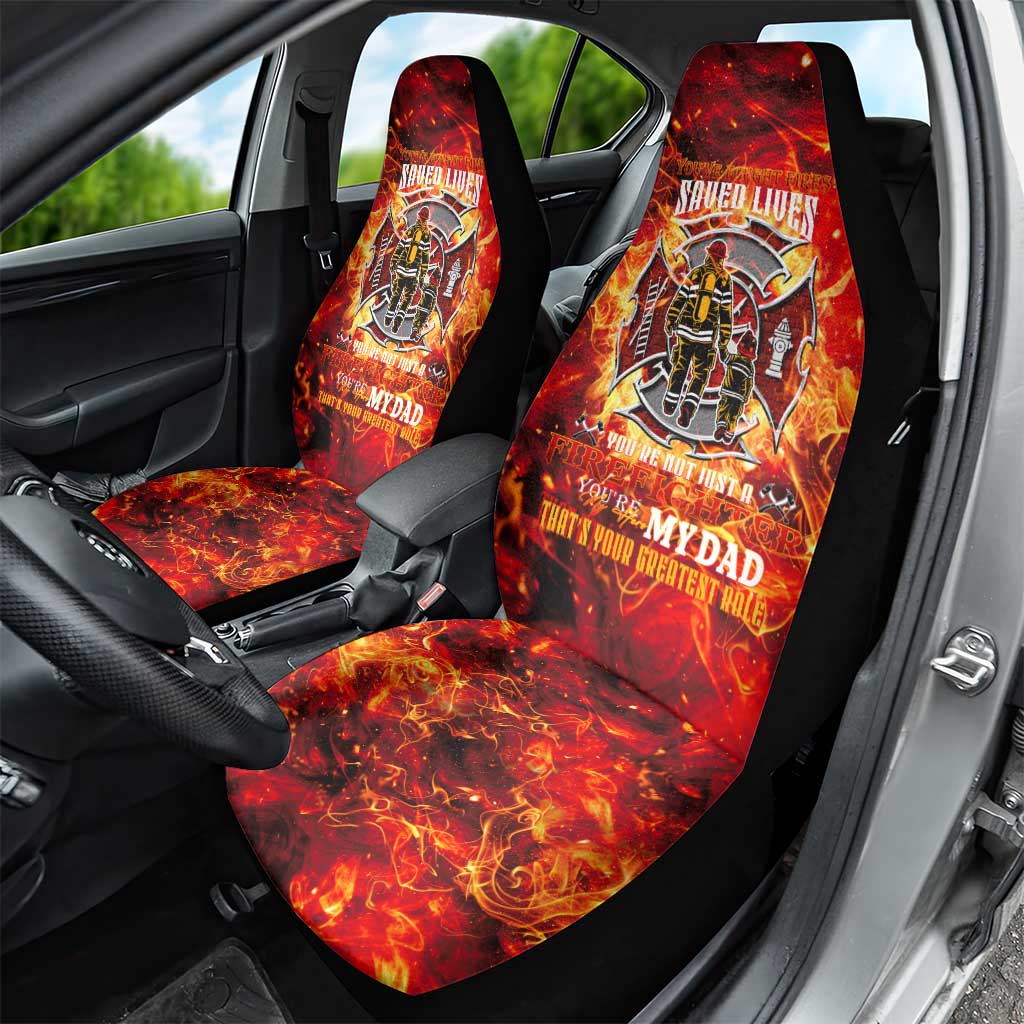 Firefighter Dad Car Seat Cover a Hero in the Flames - a Light in Our Lives
