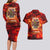 Firefighter Dad Couples Matching Long Sleeve Bodycon Dress and Hawaiian Shirt a Hero in the Flames - a Light in Our Lives