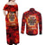 Firefighter Dad Couples Matching Off Shoulder Maxi Dress and Long Sleeve Button Shirt a Hero in the Flames - a Light in Our Lives