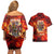 Firefighter Dad Couples Matching Off Shoulder Short Dress and Hawaiian Shirt a Hero in the Flames - a Light in Our Lives