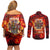 Firefighter Dad Couples Matching Off Shoulder Short Dress and Long Sleeve Button Shirt a Hero in the Flames - a Light in Our Lives