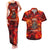 Firefighter Dad Couples Matching Tank Maxi Dress and Hawaiian Shirt a Hero in the Flames - a Light in Our Lives