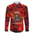 Firefighter Dad Family Matching Long Sleeve Bodycon Dress and Hawaiian Shirt a Hero in the Flames - a Light in Our Lives