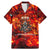 Firefighter Dad Family Matching Mermaid Dress and Hawaiian Shirt a Hero in the Flames - a Light in Our Lives