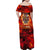 Firefighter Dad Family Matching Off Shoulder Maxi Dress and Hawaiian Shirt a Hero in the Flames - a Light in Our Lives