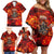 Firefighter Dad Family Matching Off Shoulder Short Dress and Hawaiian Shirt a Hero in the Flames - a Light in Our Lives