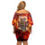 Firefighter Dad Family Matching Off Shoulder Short Dress and Hawaiian Shirt a Hero in the Flames - a Light in Our Lives