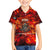 Firefighter Dad Family Matching Off Shoulder Short Dress and Hawaiian Shirt a Hero in the Flames - a Light in Our Lives