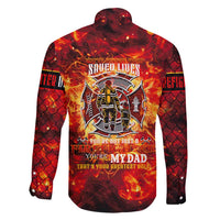 Firefighter Dad Family Matching Summer Maxi Dress and Hawaiian Shirt a Hero in the Flames - a Light in Our Lives