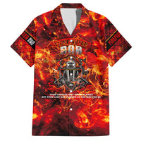 Firefighter Dad Hawaiian Shirt a Hero in the Flames - a Light in Our Lives