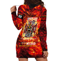 Firefighter Dad Hoodie Dress a Hero in the Flames - a Light in Our Lives