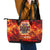 Firefighter Dad Leather Tote Bag a Hero in the Flames - a Light in Our Lives