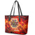 Firefighter Dad Leather Tote Bag a Hero in the Flames - a Light in Our Lives