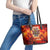 Firefighter Dad Leather Tote Bag a Hero in the Flames - a Light in Our Lives