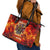 Firefighter Dad Leather Tote Bag a Hero in the Flames - a Light in Our Lives
