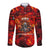 Firefighter Dad Long Sleeve Button Shirt a Hero in the Flames - a Light in Our Lives