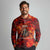 Firefighter Dad Long Sleeve Polo Shirt a Hero in the Flames - a Light in Our Lives
