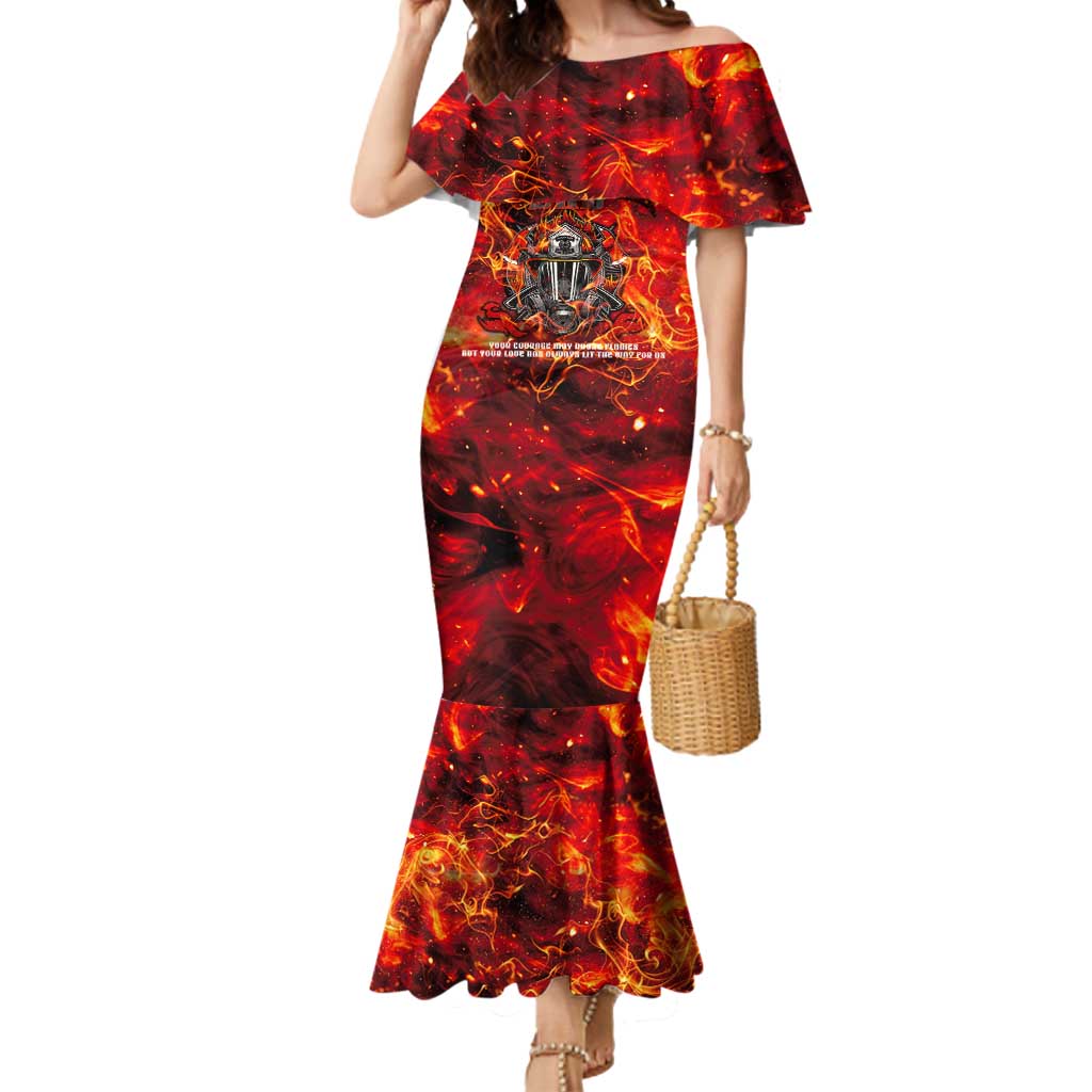 Firefighter Dad Mermaid Dress a Hero in the Flames - a Light in Our Lives