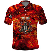 Firefighter Dad Polo Shirt a Hero in the Flames - a Light in Our Lives