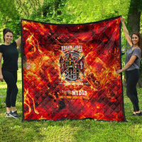 Firefighter Dad Quilt a Hero in the Flames - a Light in Our Lives