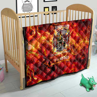 Firefighter Dad Quilt a Hero in the Flames - a Light in Our Lives