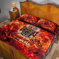 Firefighter Dad Quilt Bed Set a Hero in the Flames - a Light in Our Lives