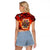 Firefighter Dad Raglan Cropped T Shirt a Hero in the Flames - a Light in Our Lives