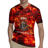 Firefighter Dad Rugby Jersey a Hero in the Flames - a Light in Our Lives