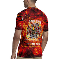 Firefighter Dad Rugby Jersey a Hero in the Flames - a Light in Our Lives