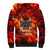 Firefighter Dad Sherpa Hoodie a Hero in the Flames - a Light in Our Lives