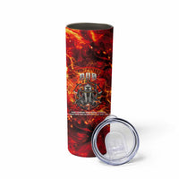 Firefighter Dad Skinny Tumbler a Hero in the Flames - a Light in Our Lives
