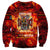 Firefighter Dad Sweatshirt a Hero in the Flames - a Light in Our Lives