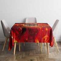 Firefighter Dad Tablecloth a Hero in the Flames - a Light in Our Lives