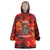 Firefighter Dad Wearable Blanket Hoodie a Hero in the Flames - a Light in Our Lives