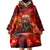 Firefighter Dad Wearable Blanket Hoodie a Hero in the Flames - a Light in Our Lives