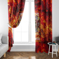 Firefighter Dad Window Curtain a Hero in the Flames - a Light in Our Lives