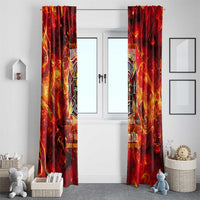 Firefighter Dad Window Curtain a Hero in the Flames - a Light in Our Lives