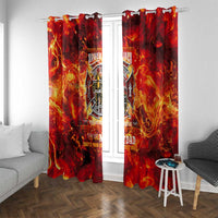 Firefighter Dad Window Curtain a Hero in the Flames - a Light in Our Lives