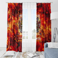 Firefighter Dad Window Curtain a Hero in the Flames - a Light in Our Lives