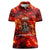Firefighter Dad Women Polo Shirt a Hero in the Flames - a Light in Our Lives