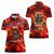 Firefighter Dad Women Polo Shirt a Hero in the Flames - a Light in Our Lives